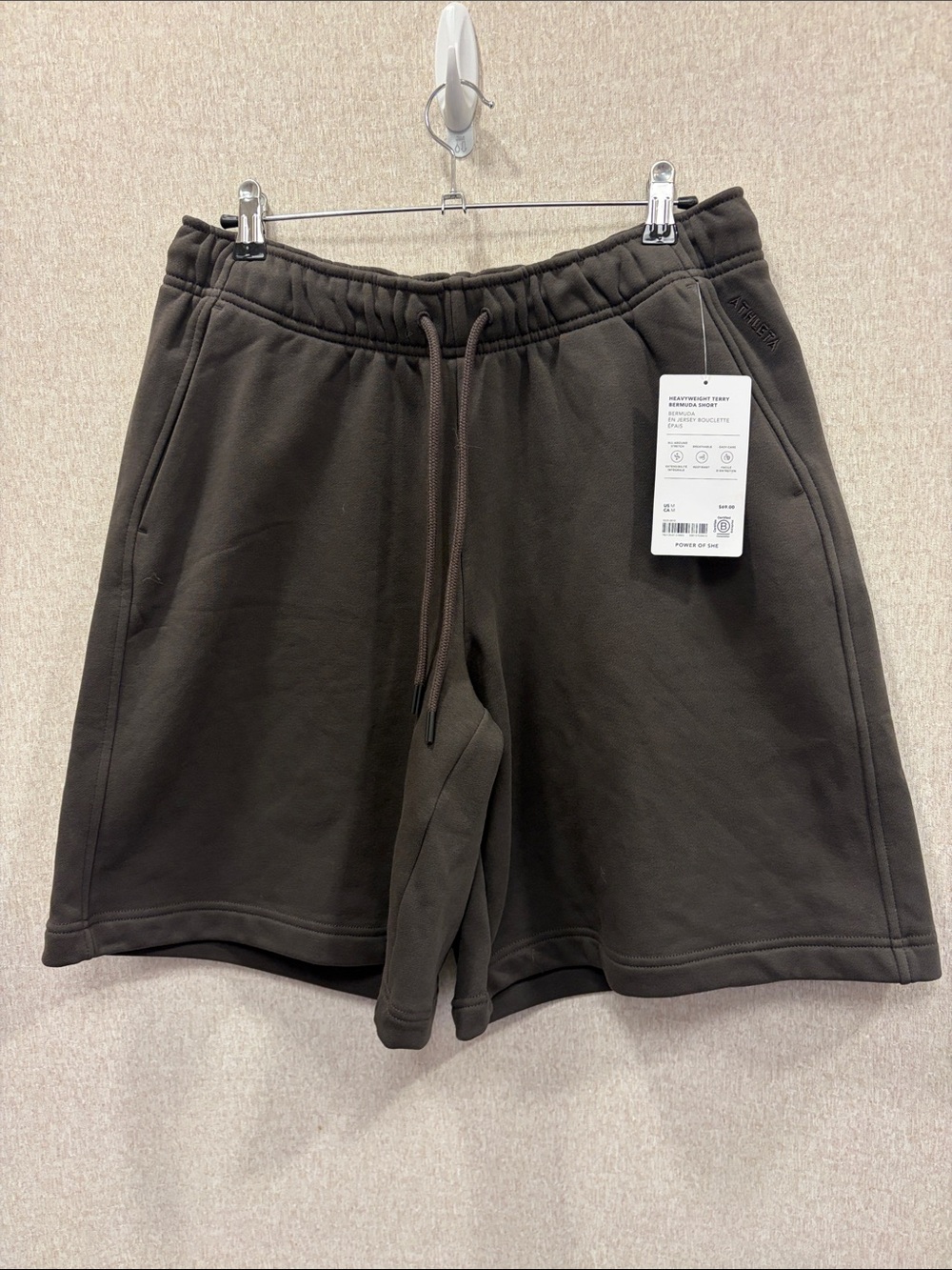 Athleta Heavyweight Terry Bermuda Short NWT